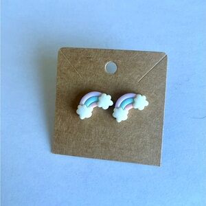 2/$15- Rainbow Stud Earrings Handmade